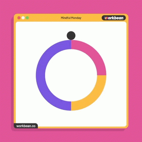A Colorful Circle With The Word Inhale In The Center GIF