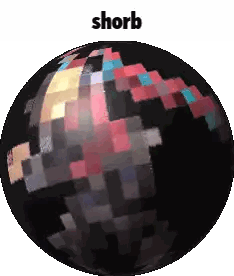 A Colorful Disco Ball With The Word Shord On Top Of It Sticker