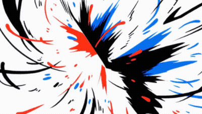 A Colorful Drawing Of A Woman 'S Face With A Smile GIF