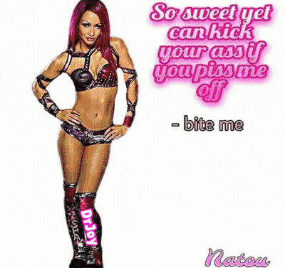 A Colorful Drawing Of A Woman With The Words So Sweet Yet Can Kick Your Ass If You Piss Me Off GIF