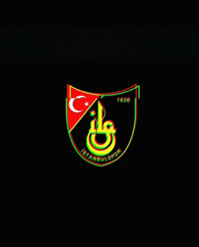 A Colorful Logo For Istanbulspor With A Crescent Moon GIF