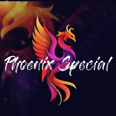 A Colorful Logo For Phoenix Special With A Phoenix In The Center GIF
