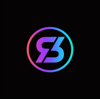 A Colorful Logo With The Letter S In A Circle On A Black Background GIF