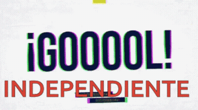 A Colorful Sign That Says Independente In Red GIF