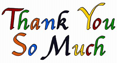 A Colorful Sign That Says Thank You So Much On It GIF