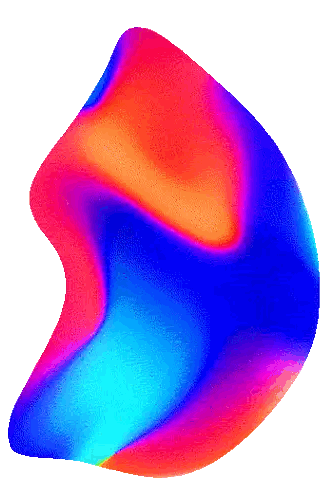 A Colorful Swirl With A White Background Sticker