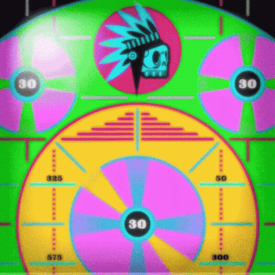 A Colorful Target With The Number 30 On The Center GIF