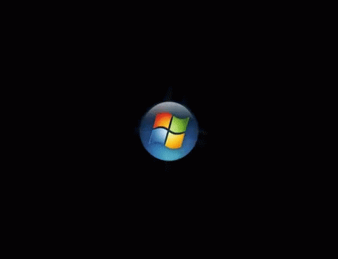 A Colorful Windows Logo On A Dark Background GIF