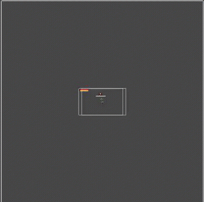 A Computer Generated Image Of A Blue Ocean With A Square In The Middle GIF