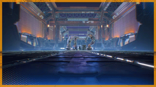 A Computer Generated Image Of A Building With The Number 12 On The Wall GIF
