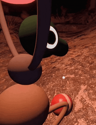 A Computer Generated Image Of A Cartoon Character With A Green Head GIF