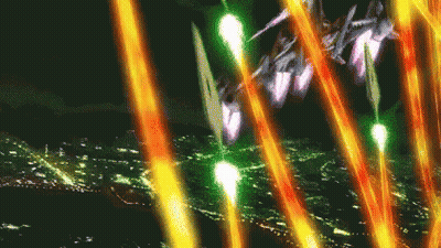 A Computer Generated Image Of A City At Night GIF
