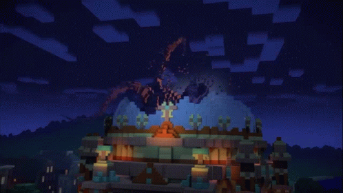 A Computer Generated Image Of A Dragon With Purple Light Coming Out Of It 'S Mouth GIF