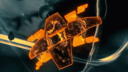 A Computer Generated Image Of A Glowing Object In The Dark GIF