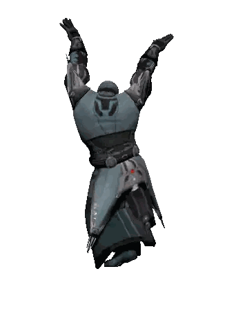 A Computer Generated Image Of A Knight With A Sword Sticker