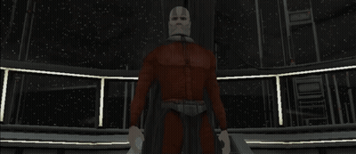 A Computer Generated Image Of A Man With A Mask On GIF