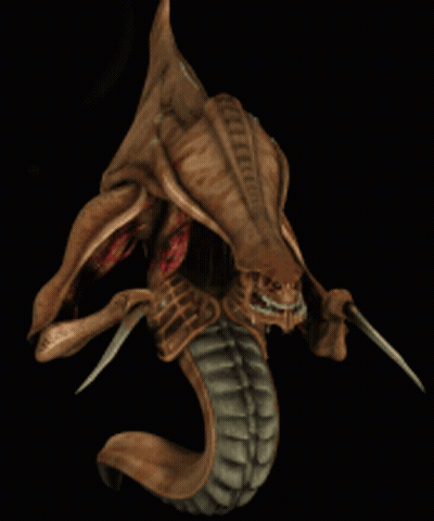 A Computer Generated Image Of A Monster With A Snake Tail GIF