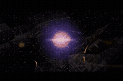 A Computer Generated Image Of A Planet In A Galaxy GIF