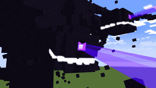 A Computer Generated Image Of A Purple And Black Monster GIF