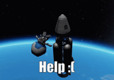 A Computer Generated Image Of A Rocket With The Words Help Written On It GIF