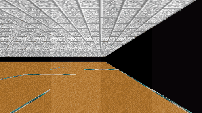 A Computer Generated Image Of A Room With A Wooden Floor GIF