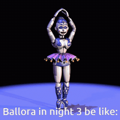 A Computer Generated Image Of Ballora In Night 3 GIF