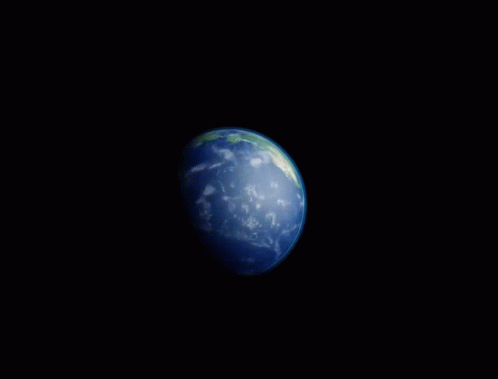 A Computer Generated Image Of The Earth Spinning In Space GIF