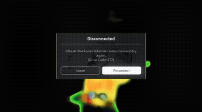 A Computer Screen Displays A Message That Says " Disconnected " GIF