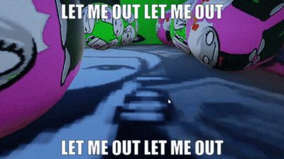 A Computer Screen Says Let Me Out Let Me Out Let Me Out GIF