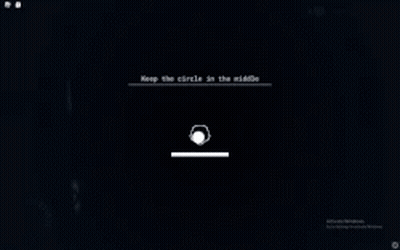 A Computer Screen Says To Keep The Circles In The Middle GIF