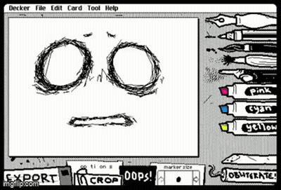 A Computer Screen Shows A Drawing Of Two Circles And A Arrow And Says Export Crop GIF