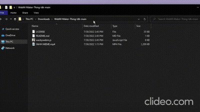 A Computer Screen Shows A Folder Called Webm-Maker-Thing-Idk-Main GIF