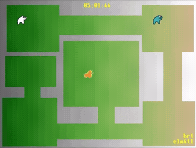 A Computer Screen Shows A Game Being Played With A Time Of 05 : 01 : 44 GIF