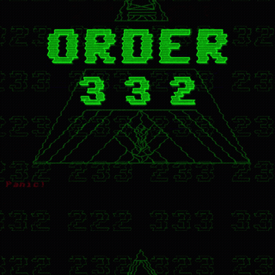 A Computer Screen Shows A Pyramid And The Words Order 332 GIF