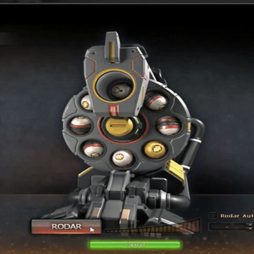 A Computer Screen Shows A Robot With The Word Rodar On The Bottom GIF