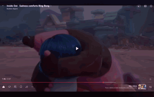 A Computer Screen Shows A Video Titled Inside Out GIF