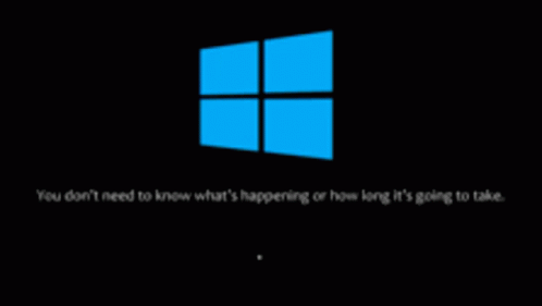 A Computer Screen That Says You Do N't Need To Know What 'S Happening Or How Long It 'S Going Take GIF