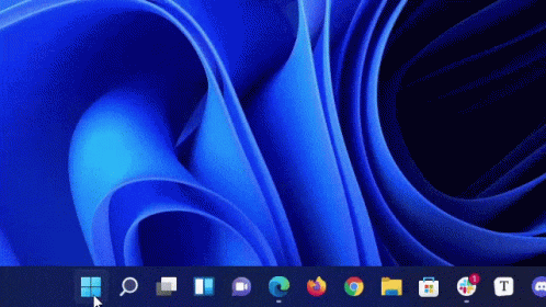 A Computer Screen With A Bunch Of Icons On It Including A Search Bar GIF