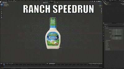 A Computer Screen With The Words Ranch Speedrun Written On It GIF