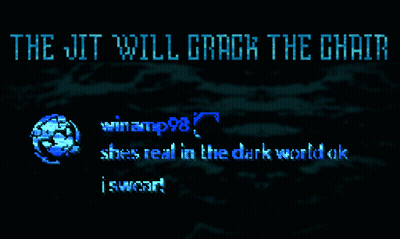 A Computer Screen With The Words The Jit Will Crack The Chain On It GIF