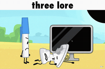 A Computer Screen With The Words Three Lore Written Above It GIF
