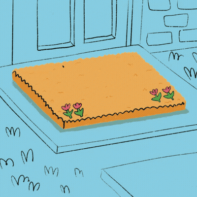 A Cookie That Says Home Sweet Energy Efficient Home On It GIF
