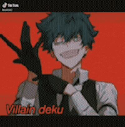 A Couple Of Anime Characters Standing Next To Each Other With Their Eyes Closed . GIF
