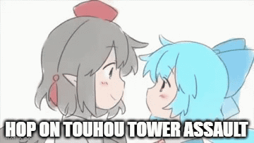 A Couple Of Anime Girls Are Standing Next To Each Other And Kissing . GIF