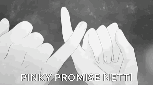 A Couple Of Hands Are Making A Pinky Promise . GIF