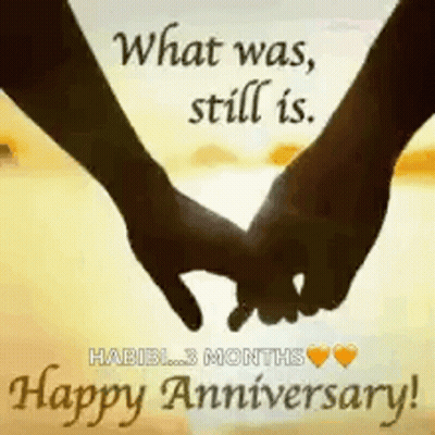 A Couple Of Hands Holding Each Other 'S Fingers With The Words `` What Was , Still Is . '' GIF