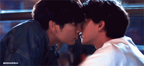 Men Kissing Forehead GIF