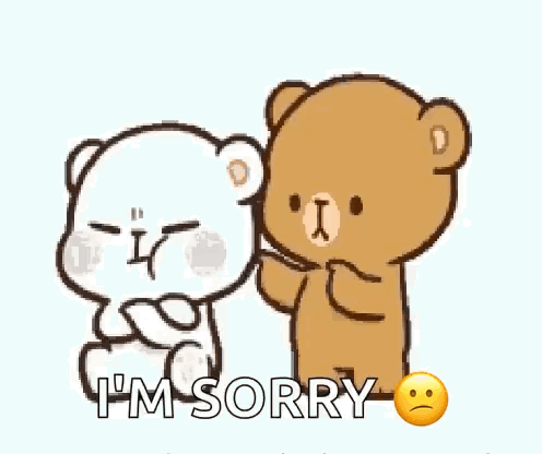 A Couple Of Teddy Bears Are Standing Next To Each Other And One Of Them Is Holding The Other 'S Hand . GIF