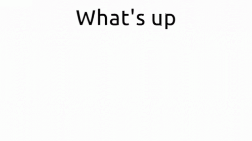A Cow Is Standing In Front Of A White Background With The Words `` What 'S Up '' Written Above It . GIF