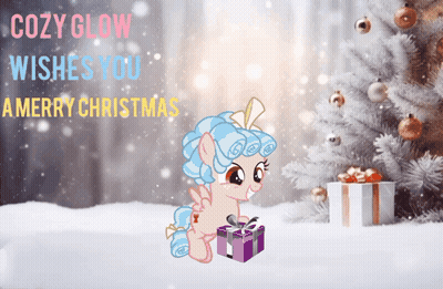 A Cozy Glow Wishes You A Merry Christmas Card GIF